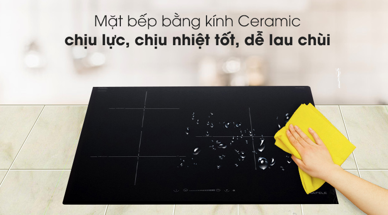 Chất liệu - Bếp từ 3 vùng nấu Hafele HC-I603D