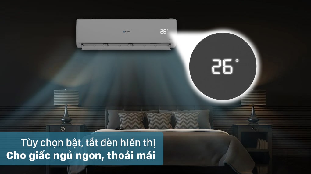 Máy lạnh Casper Inverter 2.5 HP GC-24IS32 - Tự động bật tắt đèn hiên thị