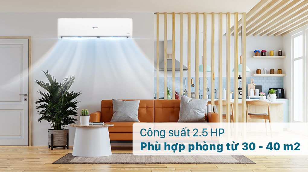 Máy lạnh Casper Inverter 2.5 HP GC-24IS32 - Công suất 2.5 HP