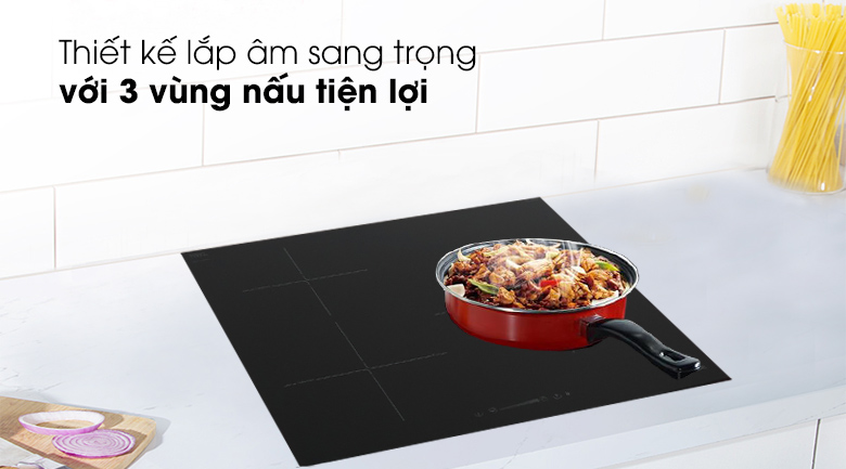 Thiết kế - Bếp từ 3 vùng nấu Hafele HC-I603D